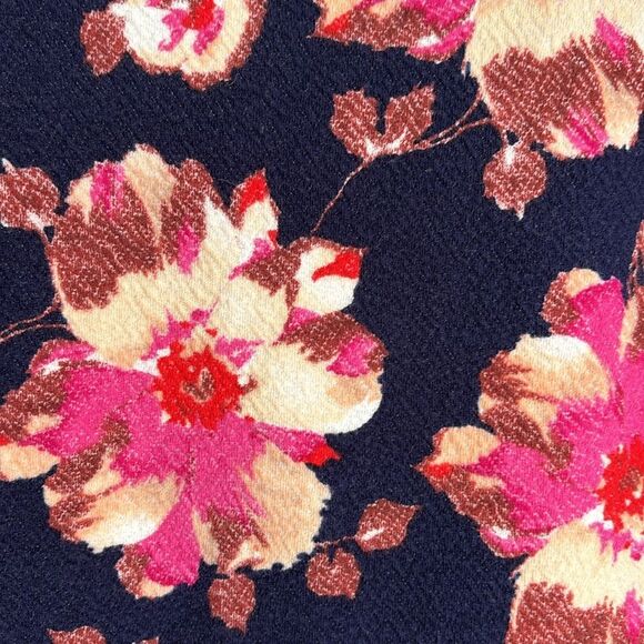 Anthropologie Women’s peplum flowers floral scalloped tank top size Medium EUC - Picture 4 of 11